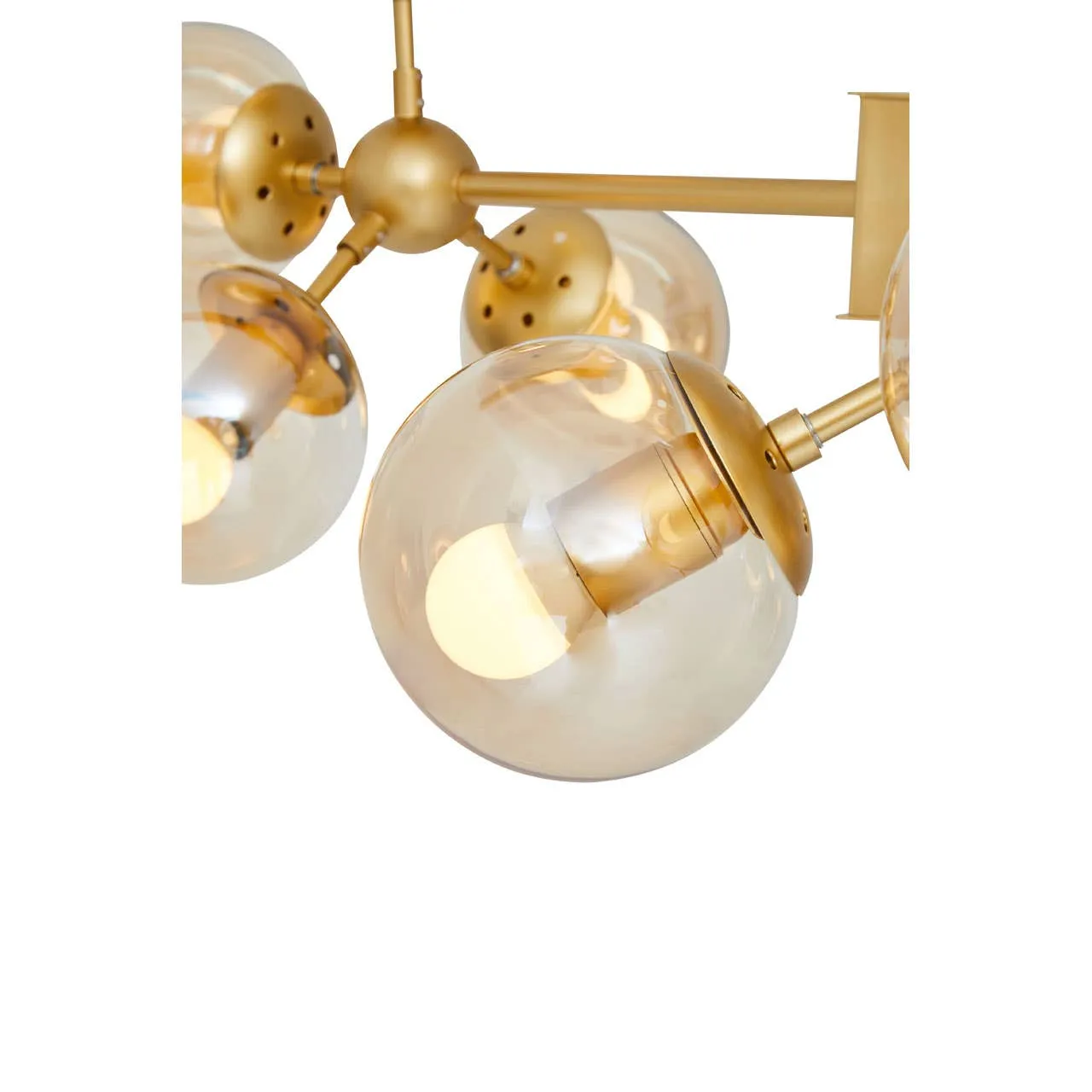 Abira Twelve Bulb Gold Finish Pendant Light