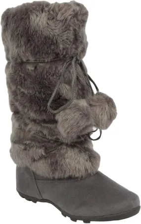Blossom Talia-Hi Women Ladies Mukluk Faux Fur Mid Calf Warm Winter Snow Boots