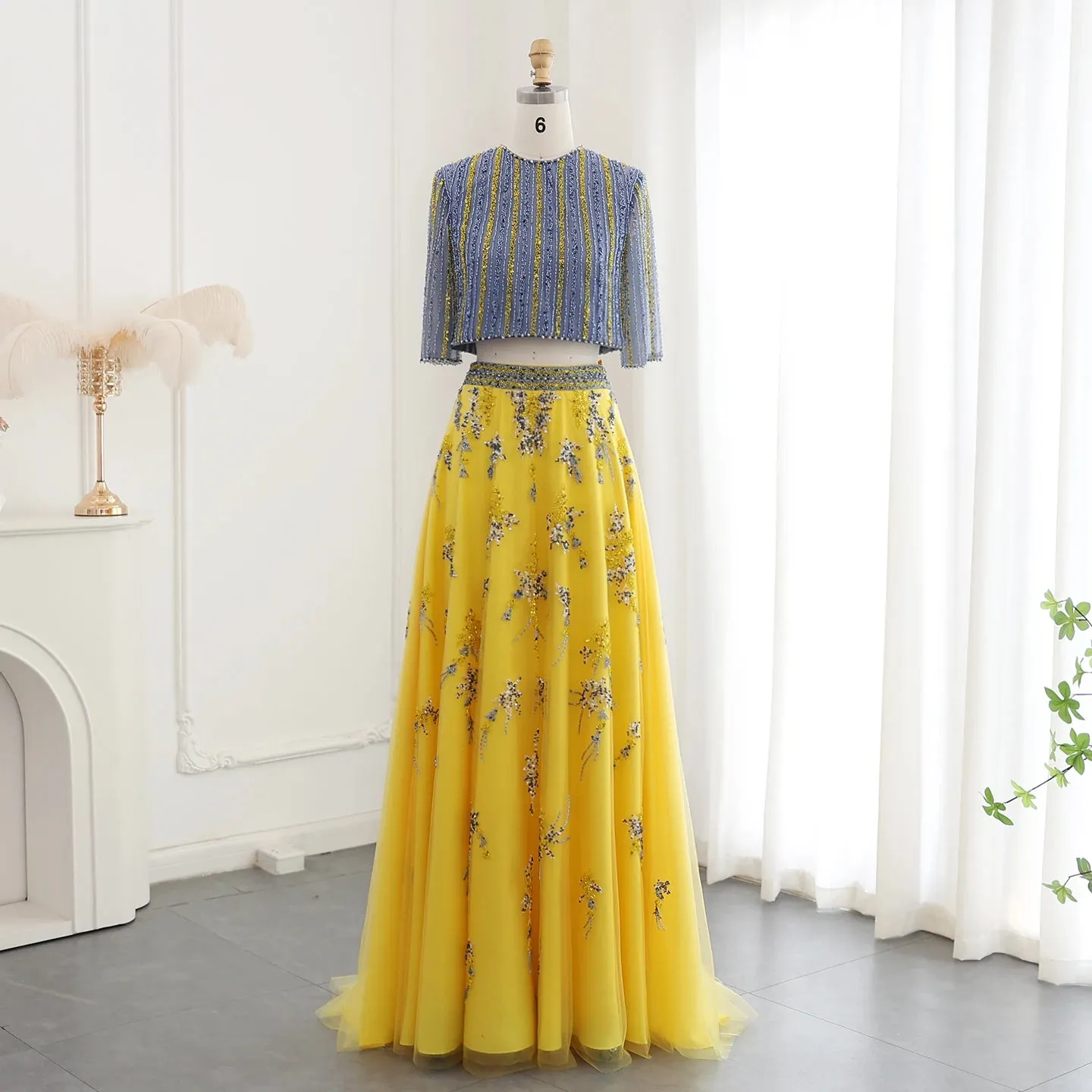 Blue Yellow 2 Piece Set