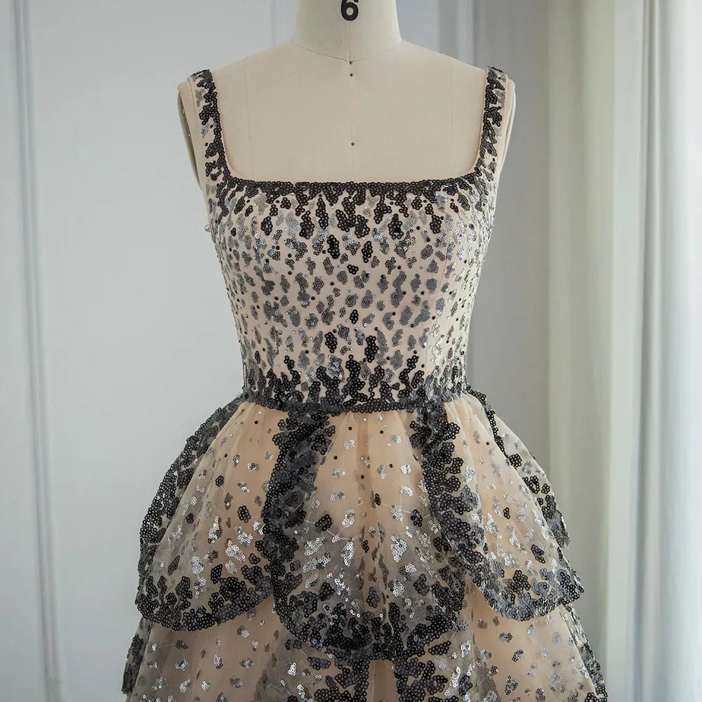 Cake Layered Luxury Evening Dress
