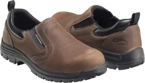 FSI FOOTWEAR SPECIALTIES INTERNATIONAL Men's Foreman Composite Toe Waterproof Slip On Work Shoe, Brown, 11