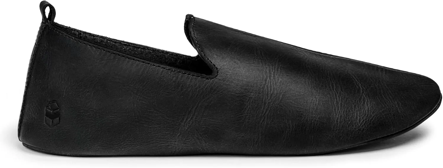 La Leche, Traditional Babouche Slippers for Men, Indoor Slippers, Full Grain Leather, Handmade
