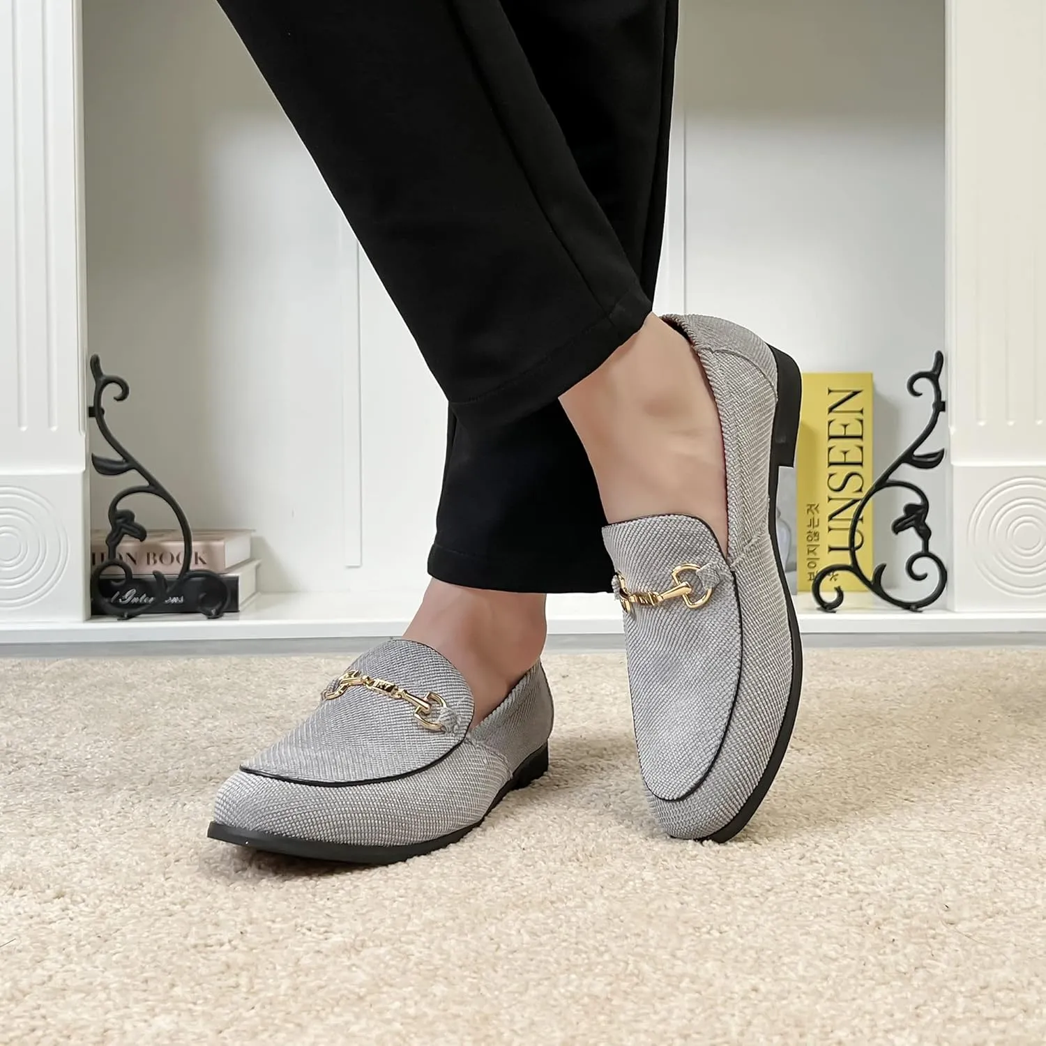 LCQL Men's Luxury Velvet Penny Loafer Shoes Noble Slip-on Casual Suede Loafers Smoking Slippers Plus Size 7-13
