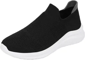 Lightweight Diabetic Shoes for Men Comfortable Breathable Stretch Canvas Slip on Sneaker Non Slip Walking Shoes