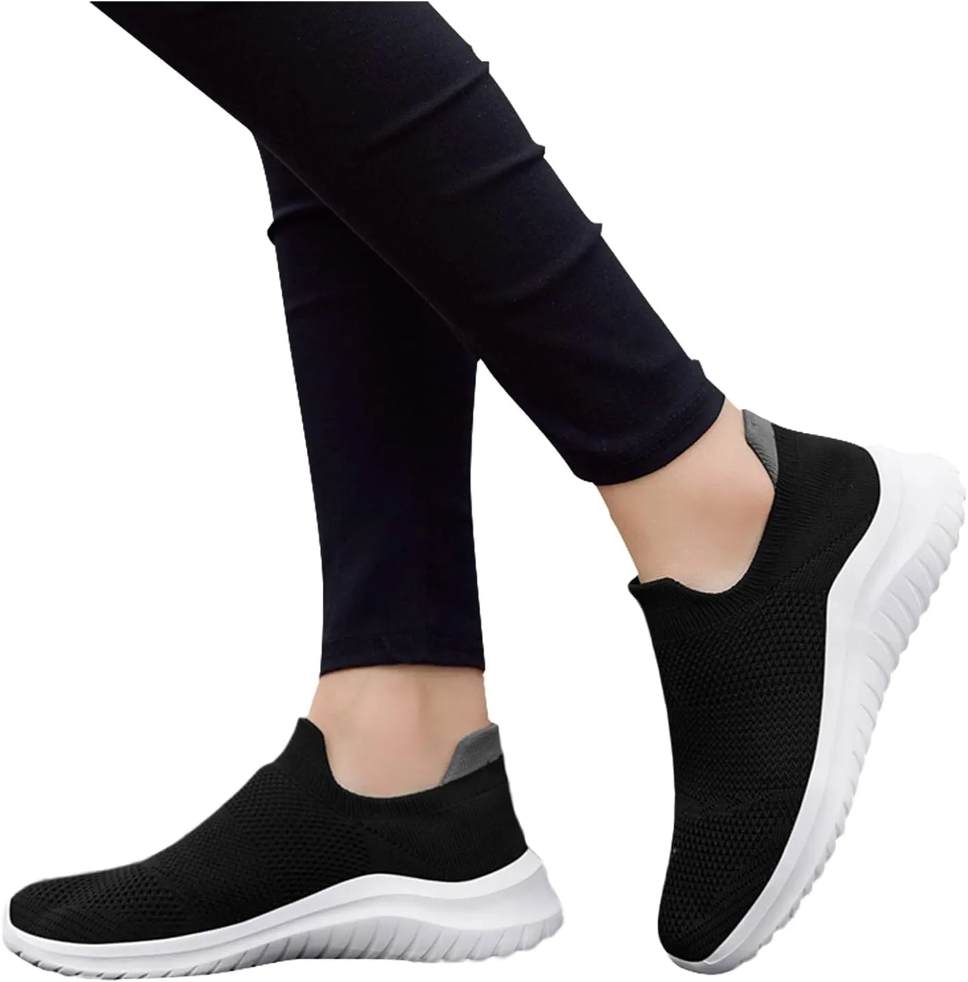 Lightweight Diabetic Shoes for Men Comfortable Breathable Stretch Canvas Slip on Sneaker Non Slip Walking Shoes