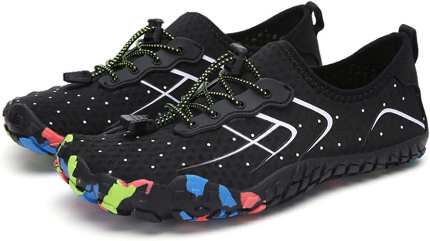 Mens Water Shoes Womens Barefoot Water Shoes Diving Wading Swimming Beach Sand Volleyball Shoe Non Slip Summer Barefoot Hiking Shoe for Men Women Indoor Fitness Boxing Footwear