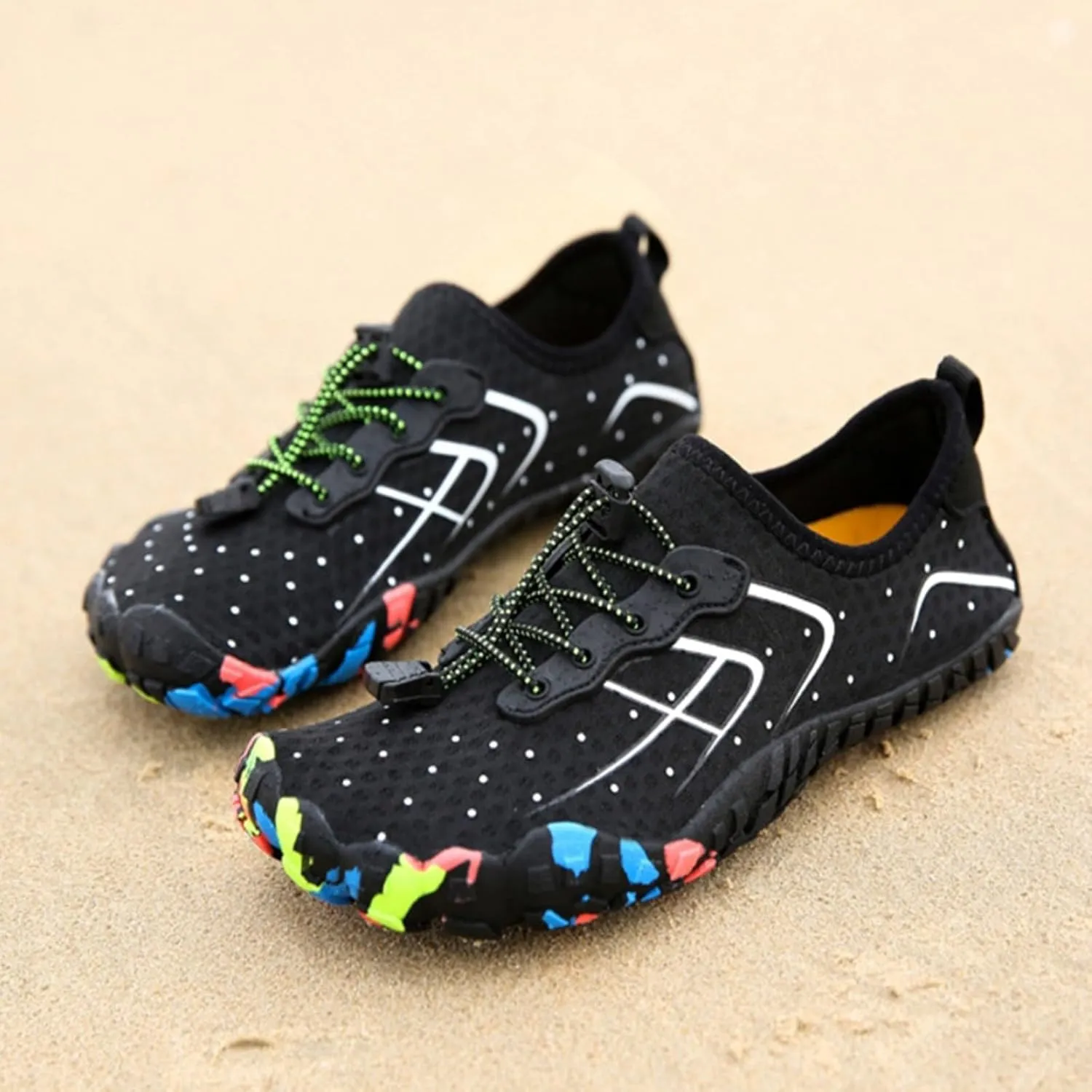 Mens Water Shoes Womens Barefoot Water Shoes Diving Wading Swimming Beach Sand Volleyball Shoe Non Slip Summer Barefoot Hiking Shoe for Men Women Indoor Fitness Boxing Footwear