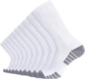SoxDaddy Men’s 10Pack Athletic Socks,Comfy Cotton Full Cushion Casual Crew Socks