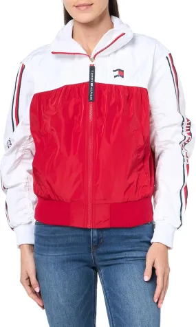 Tommy Hilfiger Women's Zipup Colorblocked Windbreaker Jacket