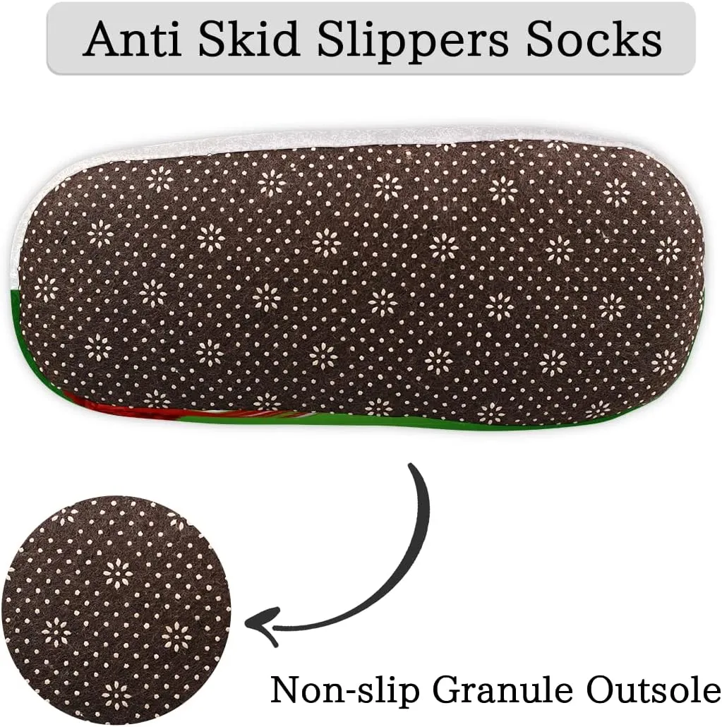 Winter Snowman Women Closed Back House Slippers, Christmas Hat Scarf Womens Mens Winter Indoor Slippers, Soft Cozy Warm Fuzzy Memory Foam Anti-Slip Slippers