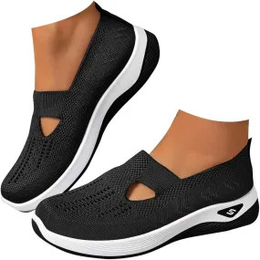 Womens Walking Shoes 2024 New Orthopedic Shoes Breathable Slip On Arch Support Non-Slip Sneakers Comfortable Loafers